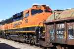 BNSF GP60M #158 now has "blockhead" antenna array